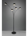 Piantana In Metallo Nero Bracci Ad Arco Dito 5xE14 Trio Lighting