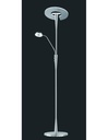 Piantana Led Con Luce Spot da Lettura Dimmerabile Quebec Nichel Trio Lighting