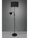 Piantana Owen 1xE27+Spot Nero E Paralume Tessuto L36 cm Trio Lighting
