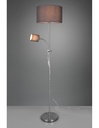 Piantana Owen 1xE27+Spot Nichel E Tessuto Grigio L36 cm Trio Lighting