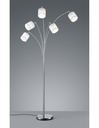 Piantana Tommy Nichel 5xE14 Tessuto Bianco H200 cm Trio Lighting