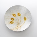 Piatto decorativo bianco 65x65x1 cm