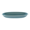 Othello blue cream oval plate cm36x25,5h4,5
