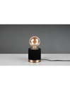 Piccolo Lumetto Tavolo Judy Velluto Nero Ø11 cm Trio Lighting