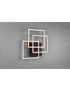 Plafoniera 3 Quadrati Orientabili Led Dimmer Mobile Nero Trio Lighting