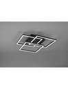 Plafoniera 3 Quadrati Orientabili Led Dimmer Mobile Nero Trio Lighting