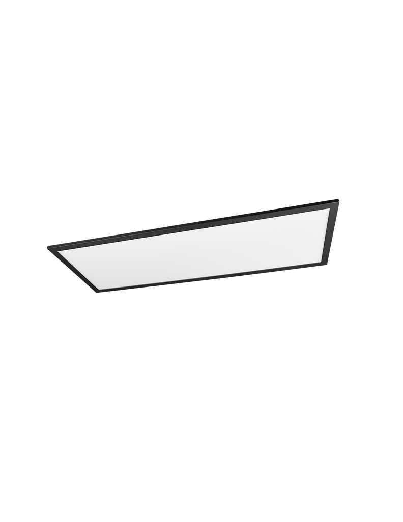 Plafoniera Applique Moderna Led Dimmer 34w Alpha Nero Trio Lighting