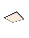 Plafoniera Applique Quadrata Moderna Led Dimmer 18w Alpha Titanio Trio Lighting