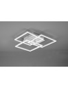 Plafoniera Bianca 3 Quadrati Orientabili Led Dimmer Mobile Trio Lighting