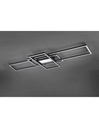 Plafoniera Irvine 3 Rettangoli Led 60w Antracite L105 cm Dimmerabile Trio Lighting