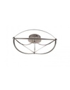 Plafoniera Led Charivari Ellissi Nichel Ø62 cm Trio Lighting