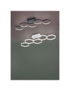 Plafoniera Led Dimmerabile Vigo 5 Esagoni L90 cm Antracite Trio Lighting