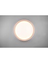 Plafoniera Legno Naturale Led 38w Dimmer Monte Trio Lighting