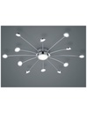 Plafoniera Moderna 13 Led Dimmerabile Bodrum Ø100 cm Cromo Trio Lighting