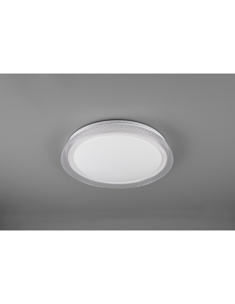 Plafoniera Moderna Led 18W Dimmerabile Heracles Bianco Ø38 cm Trio Lighting
