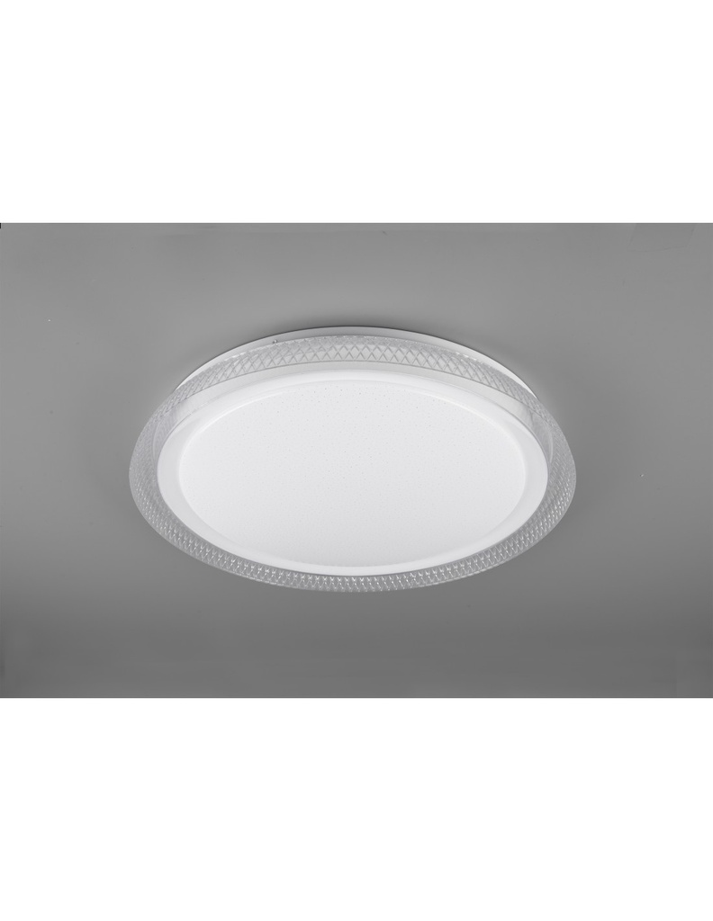 Plafoniera Moderna Led 24W Dimmerabile Heracles Bianco Ø50 cm Trio Lighting