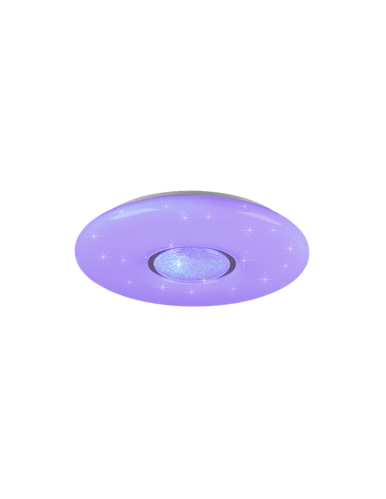 Plafoniera Moderna Led Dimmer RGB Lia Effetto Cielo Stellato Trio Lighting