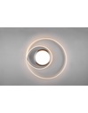 Plafoniera Moderna Soffitto Circolare Yava Nichel Led Dimmer Trio Lighting