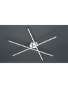 Plafoniera Moderna Tiriac 3 Bacchette Led Nichel L100 cm Trio Lighting