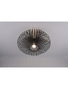 Plafoniera Nera Gabbia Aperta Ellissi Nera Johann Ø50 cm Trio Lighting