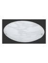 Plafoniera Ovale Lana Paralume Vetro Sabbiato Alabastro Trio Lighting