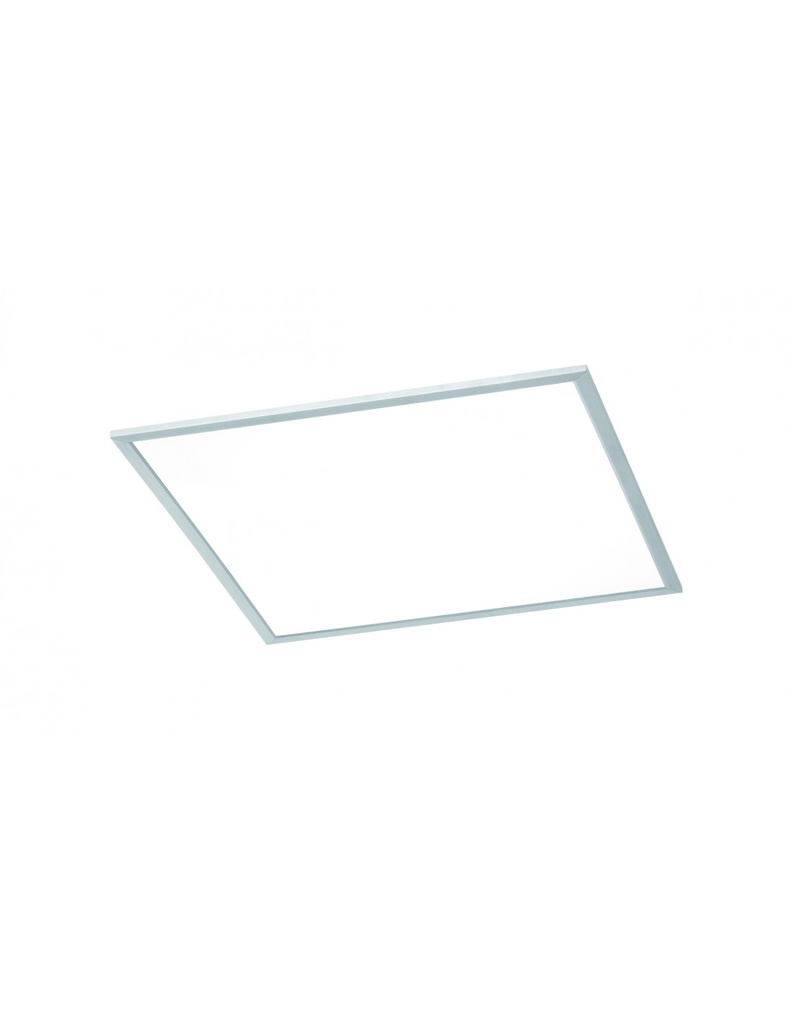 Plafoniera Quadrata Griffin Led Dimmerabile Rgbw Nichel 59x59 cm Trio Lighting