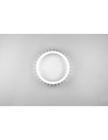 Plafoniera Rotonda Soffitto Legno Bianco Led 16,5w Dimmer Monte Trio Lighting