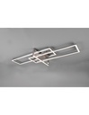 Plafoniera Salinas 3 Rettangoli Led 34w Nichel L100 cm Dimmerabile Trio Lighting