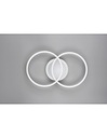 Plafoniera Soffitto Cerchi Cromo Led 4000k Dimmer Venida Trio Lighting
