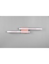 Plafoniera Soffitto Design Doppia Bacchetta Led 4000k Route Oro Rosa Trio Lighting