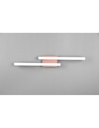 Plafoniera Soffitto Design Doppia Bacchetta Led 4000k Route Oro Rosa Trio Lighting