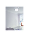 Plafoniera Stanza Bambino Moony Azzurro Decori Lune e Stelle Ø40 cm Trio Lighting