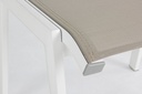 Poggiapiedi arredo giardino alluminio bianco Cruise cm 53 x 51 x 44