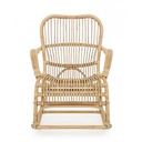Poltrona Dondolo in Rattan Naturale CASIMIRA 66x82x h88 cm