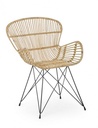 Poltrona Venturs in fibre stile naturale
