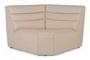 Poltrona angolo beige in legno stile design