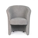 Poltrona in legno e tessuto Grigio Chiaro BELIZE 64,5x63x h76 cm