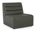 Poltrona in legno moderna effetto pelle verdone stile design