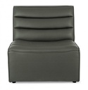 Poltrona in legno moderna effetto pelle verdone stile design