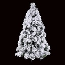 Albero monte bianco verde innevato cmø100h150 con 489 rami base in metallo