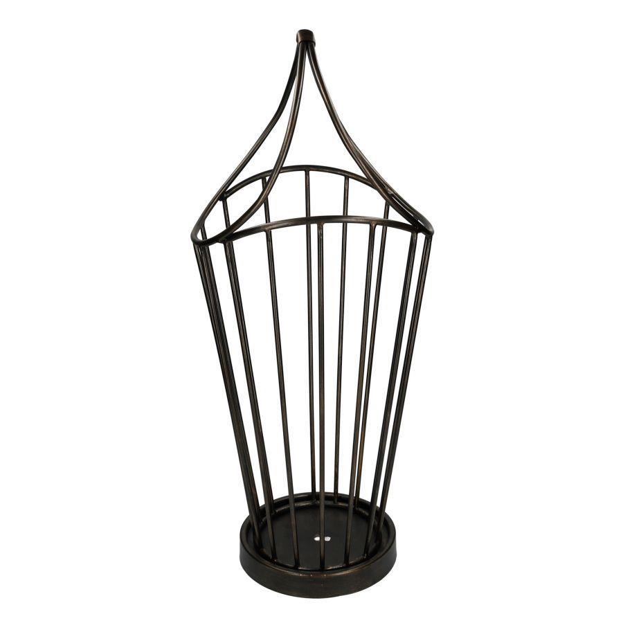 Portaombrelli metallo bronzo scuro tondo cm32x30h52-70