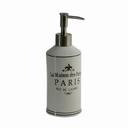 Portasapone liquido ceramica paris bianco cmø7,5h20,3