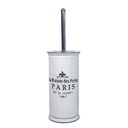 Portascopino ceramica paris bianco tondo cmø11,5h24
