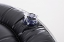 Pouf Righe Gonfiabile Bianco-Blu