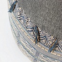 Pouf in cotone stile etnico TILAK Snorkel diametro 50x h35 cm