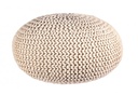 Pouf intrecciato sabbia bizzotto cm 80