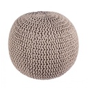 Pouf intrecciato tortora bizzotto cm 80