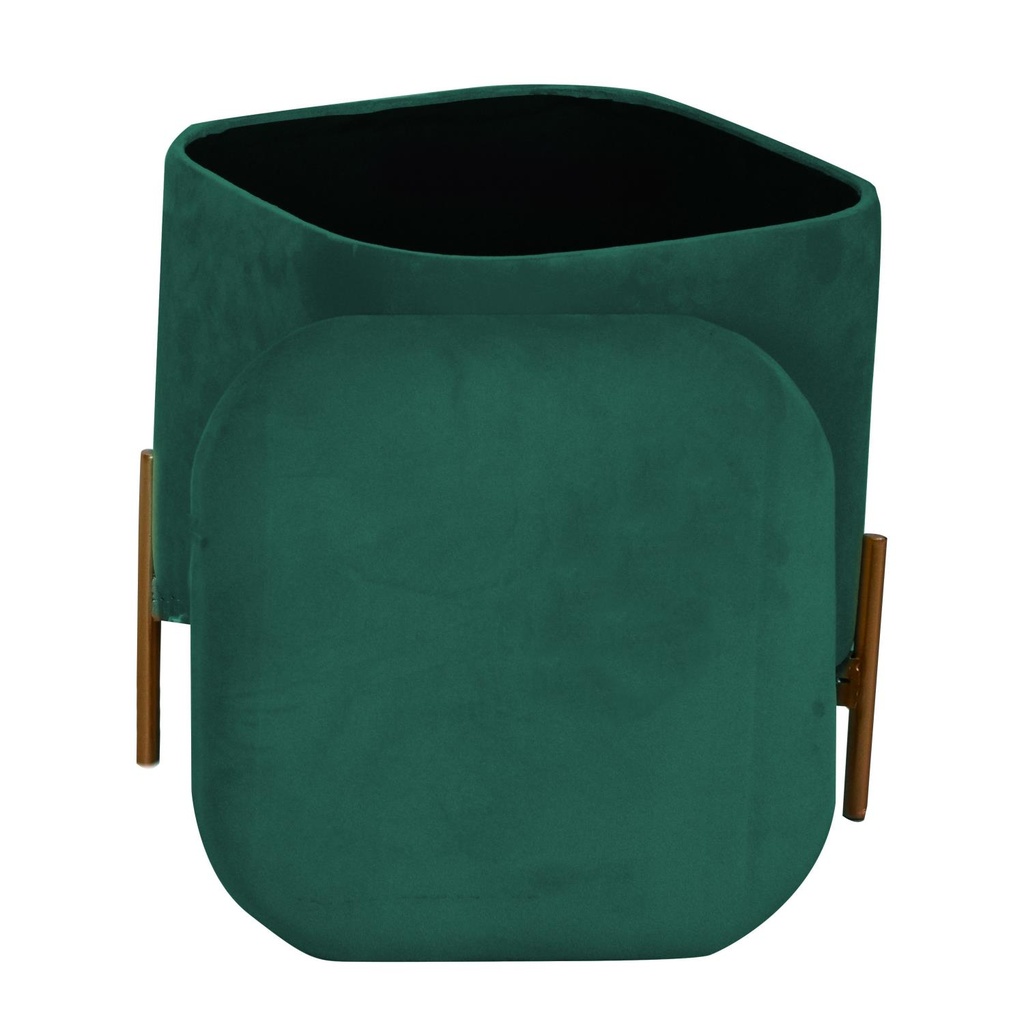 Puff velluto verde salvia cm38x38h45