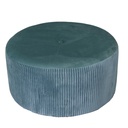 Puff velluto verde salvia tondo cm ø56h28