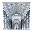 Quadro con cornice stile classico cm 90x90